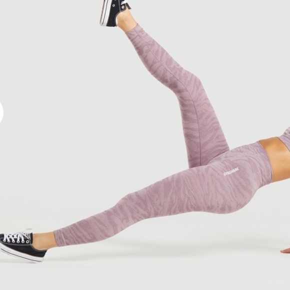 COPY - Gymshark Adapt Animal Seamless Leggings in Purple Mallow Sz M - Picture 8 of 8